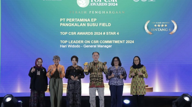 Pertamina Hulu Rokan Zona 1 Raih Penghargaan di Ajang Top CSR Awards 2024